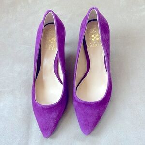 Vine Camuto Kemira suede heel purple size 6.5.